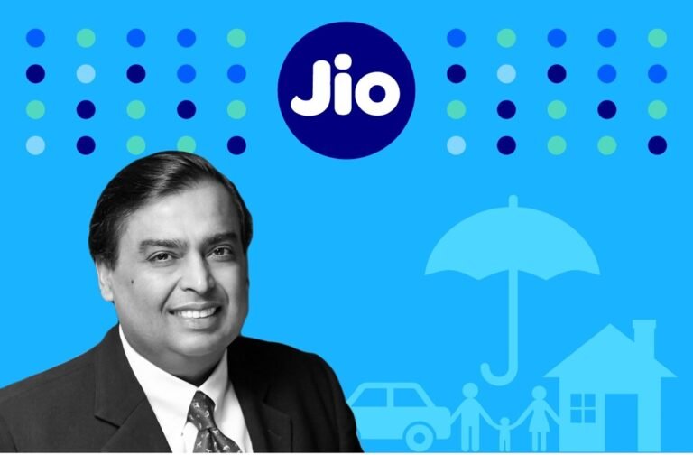 jio logo with mukesh ambani