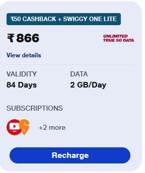 jio 866 plan details