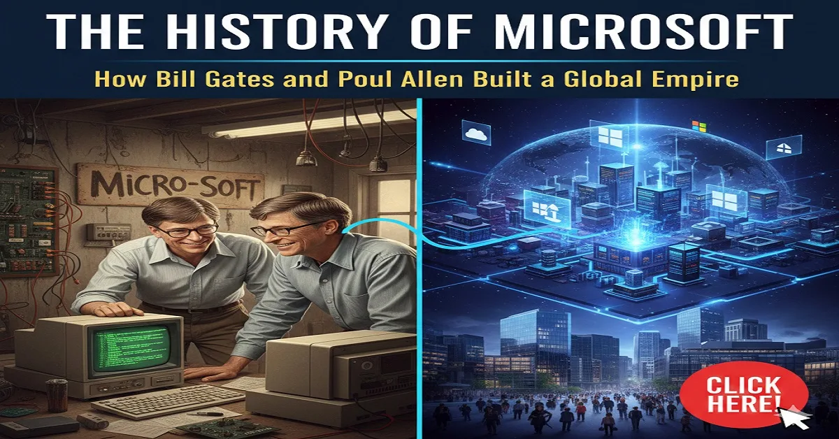 The History of Microsoft : How Bill Gates and Paul Allen Built a Global Empire