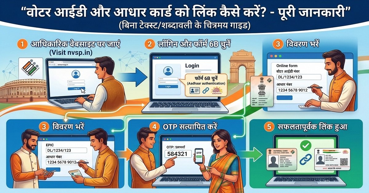 वोटर आईडी और आधार कार्ड को लिंक कैसे करें ? पूरी जानकारी हिंदी में | Aadhar card Voter Id Link